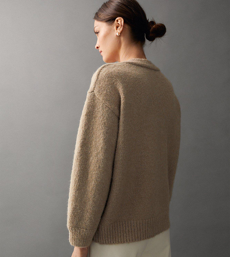 Oversized cardigan outlet knit