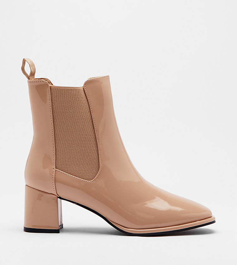 heeled chelsea bit boot