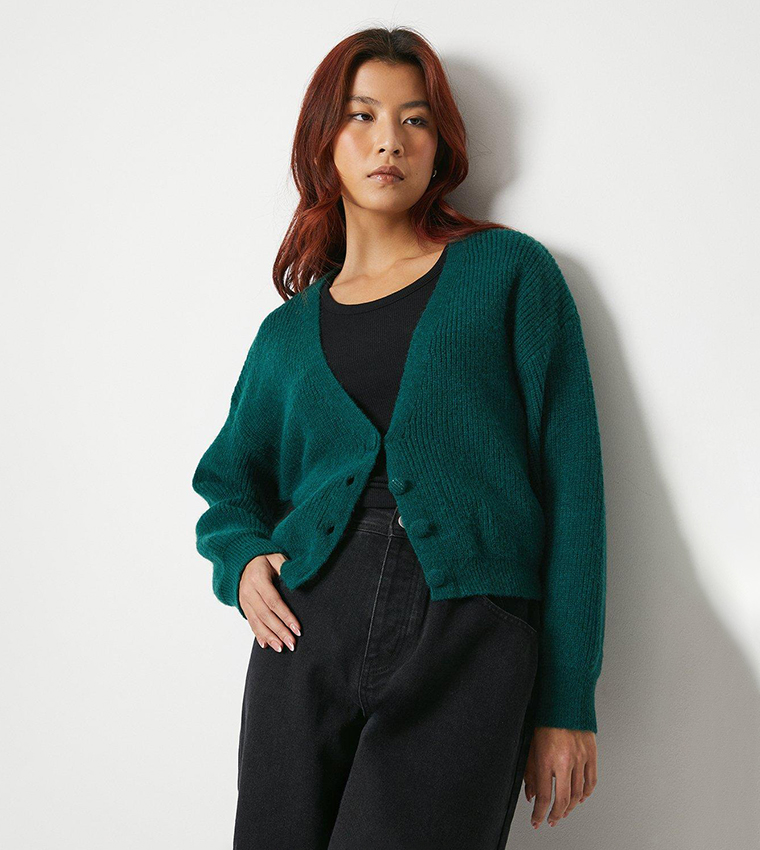 Oversized on sale cropped cardigan