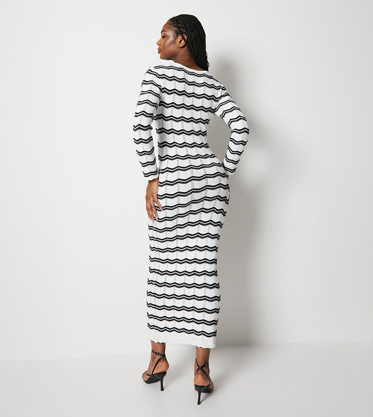 Warehouse sales chevron dress