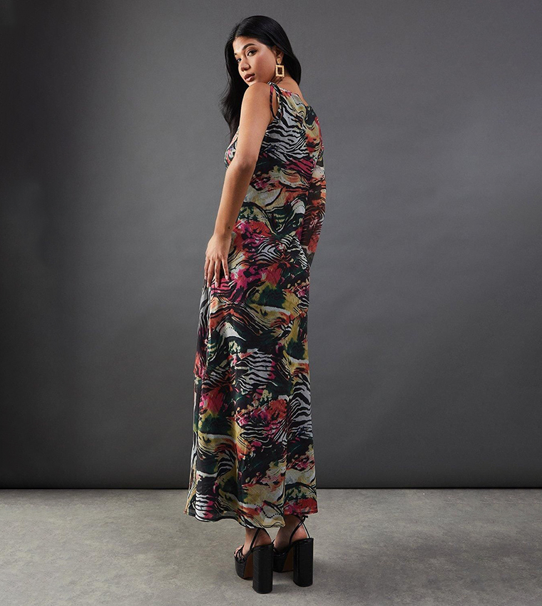 Buy Warehouse Chiffon Printed One Shoulder Split Front Maxi Dress In Multiple Colors | 6thStreet Oman Buy Warehouse Chiffon Printed One Shoulder Split Front Maxi Dress In Multiple Colors | 6thStreet Oman