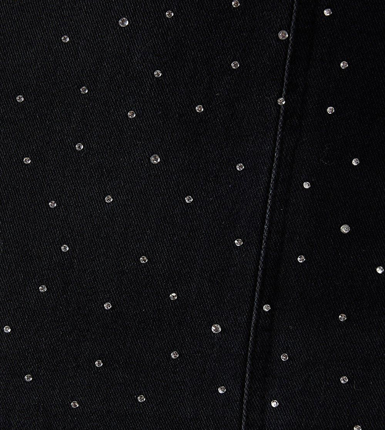 فستان ميدي دنيم بدون أكمام 