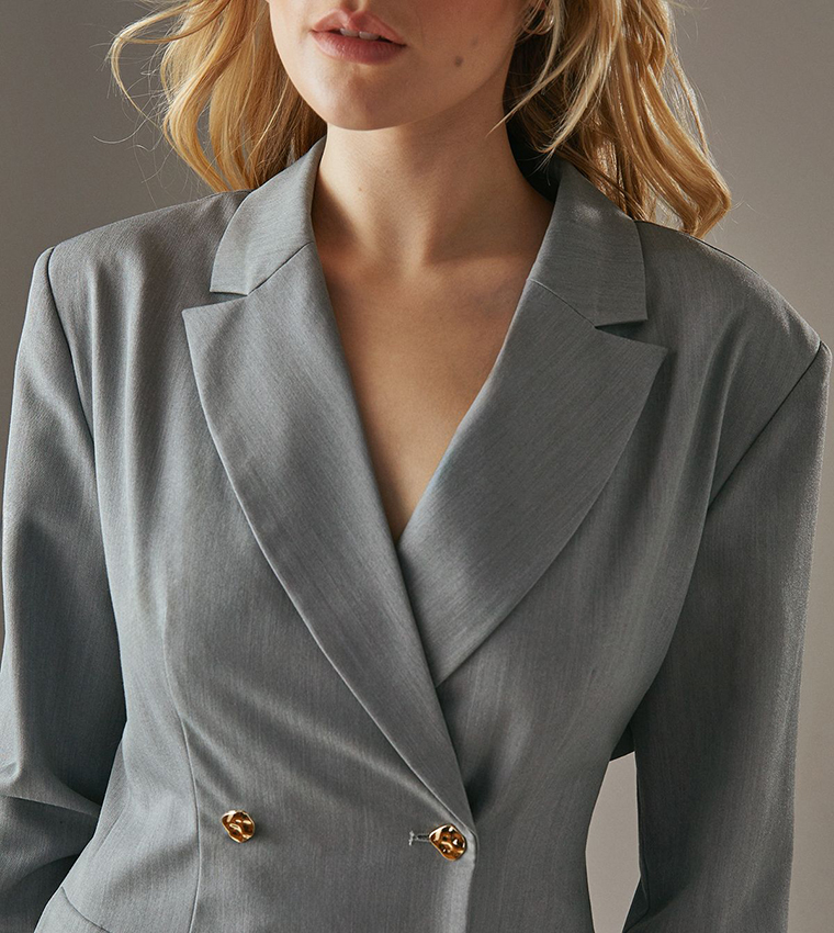 Deconstructed Long Sleeves Blazer