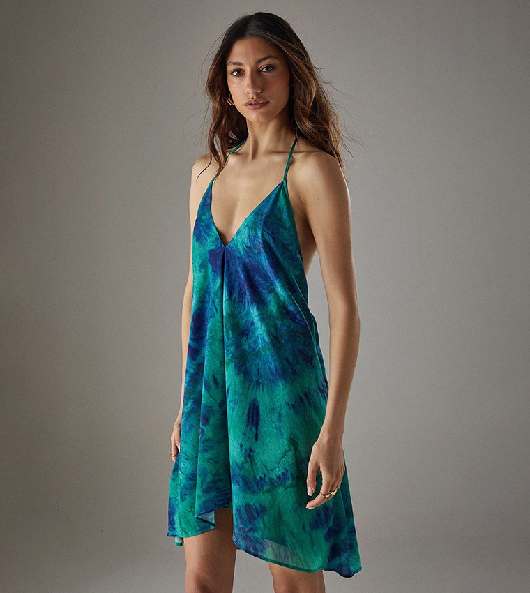 Chiffon Halterneck Mini Sundress