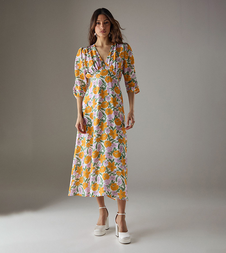 designer wrap dress Long Made With Cupro in Blood Stone S Made from 100% crinkle rayon with a front slit and soft inner lining Natalia Wrap Dress, Black