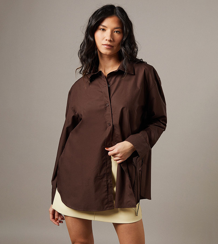 Bow Back Oversized Shirt