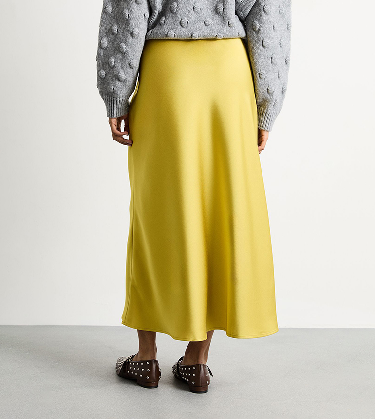 Satin Bias Cut Maxi Skirt