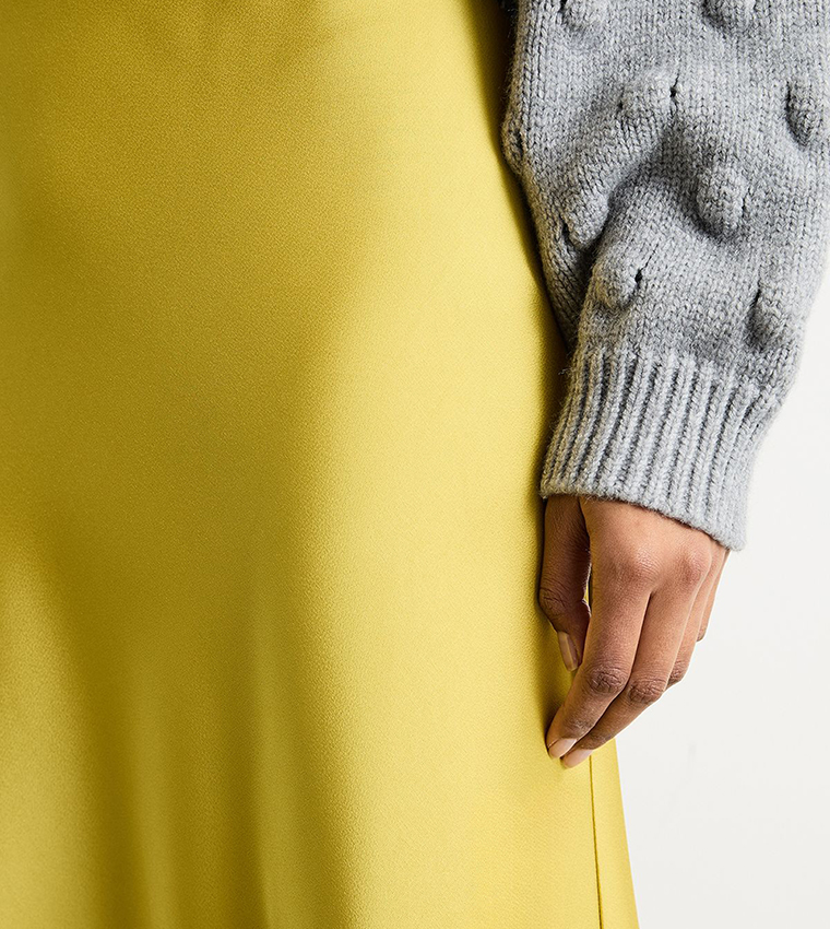 Satin Bias Cut Maxi Skirt