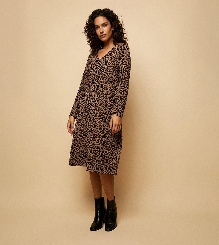 Wallis leopard print shops dress