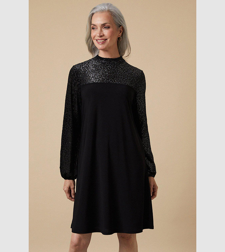 Lace yoke swing dress hotsell