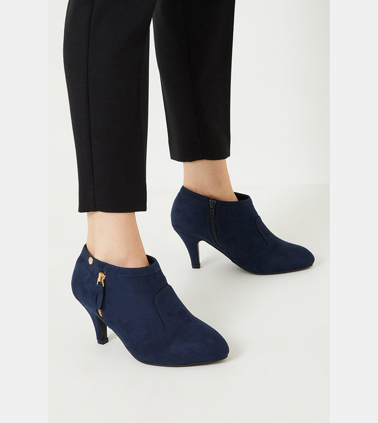 wallis navy ankle boots