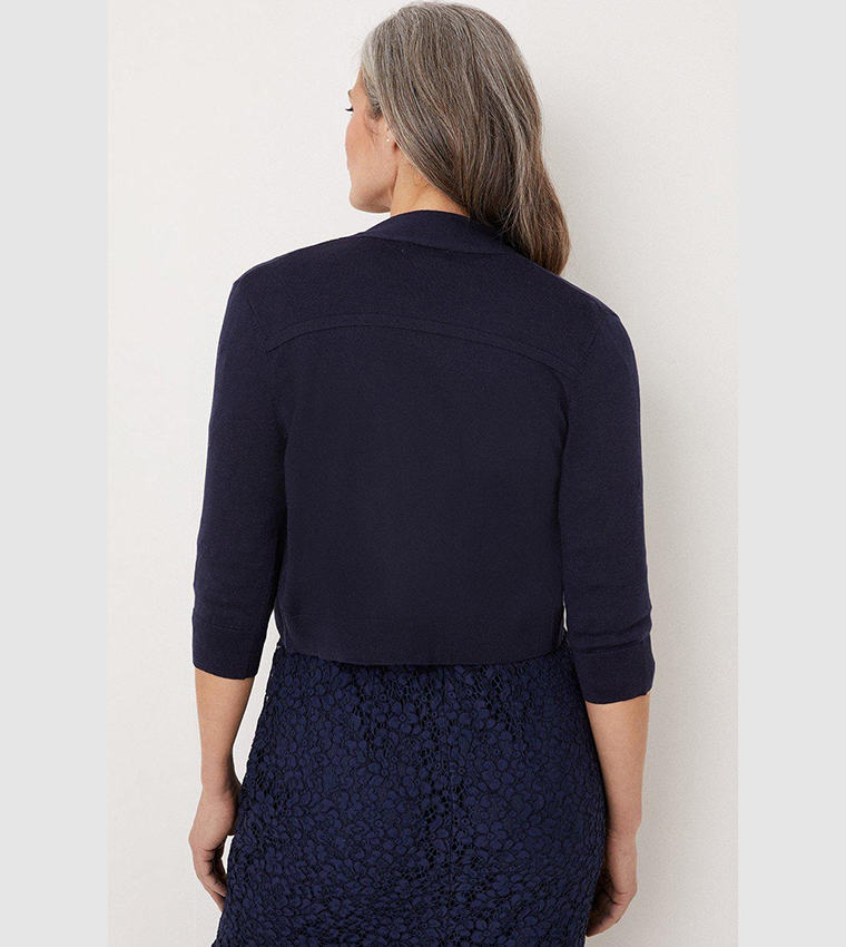 Ladies Navy Shrug Bolero Lace Womens Navy Bolero Chiffon Bolero Ladies Navy  Blue Shrug
