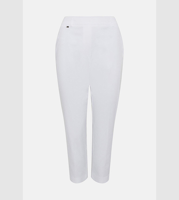 Wallis white store cropped trousers