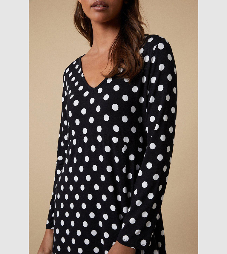 Buy Wallis Mono Spot Jersey Midi Dress In Multiple Colors | 6thStreet ...