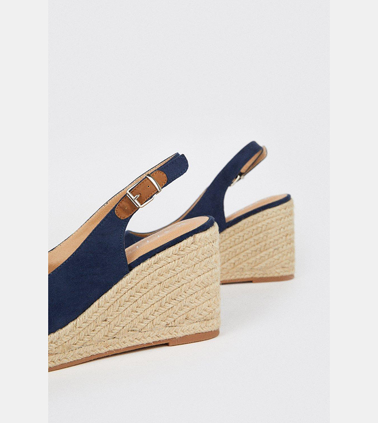 Wide Fit Rosalie Slingback Espadrille Wedges
