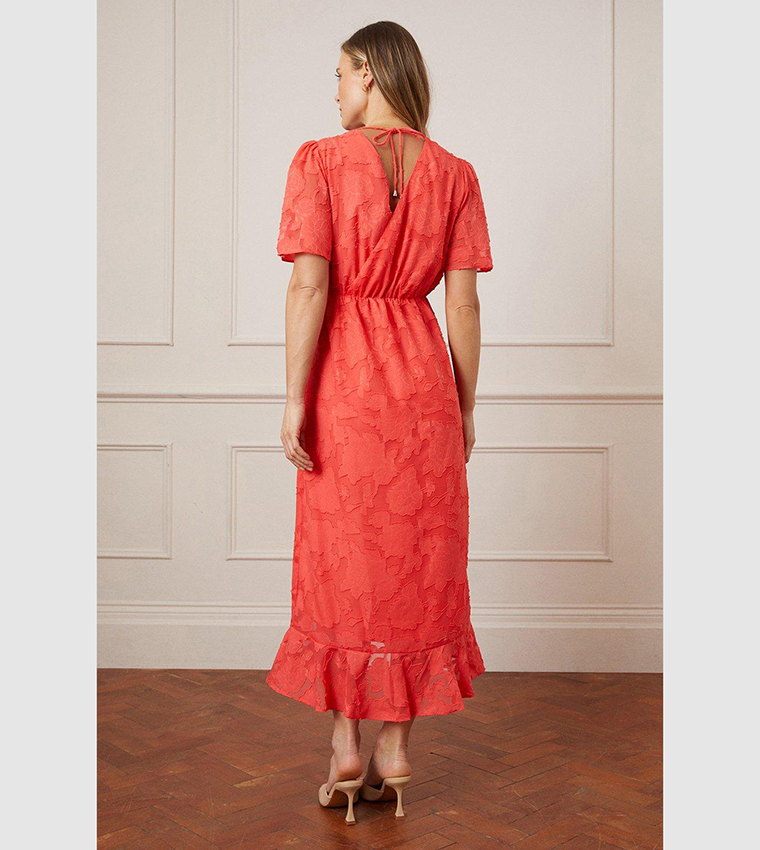 Wallis coral dress clearance