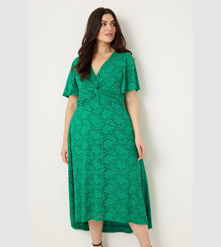 Wallis green best sale lace dress