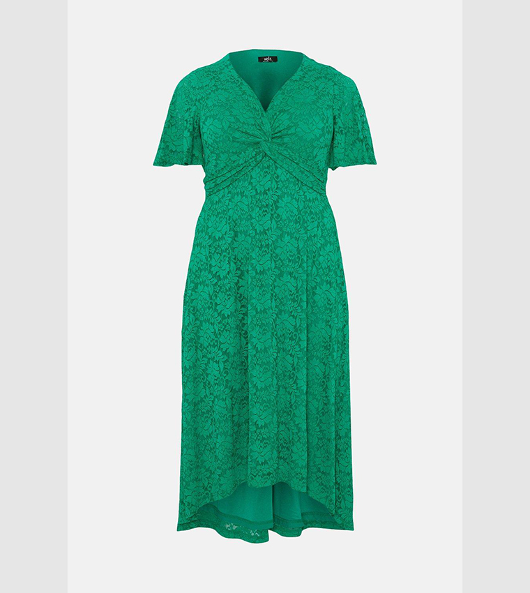 Wallis green best sale lace dress