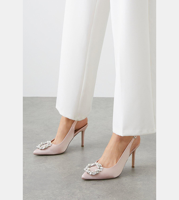 Buy Wallis Caprice Jewel Brooch Detail Slingback Stiletto Court