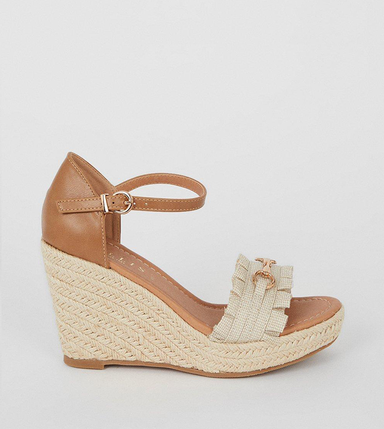 Buy Wallis Wide Fit Radiance Ruffle Snaffle Detail Espadrille