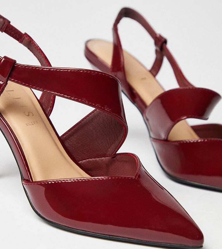Wide Fit Evie Asymmetric Strap Pumps