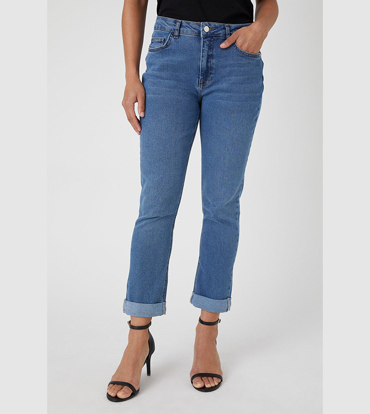 Wallis scarlet store roll up jeans