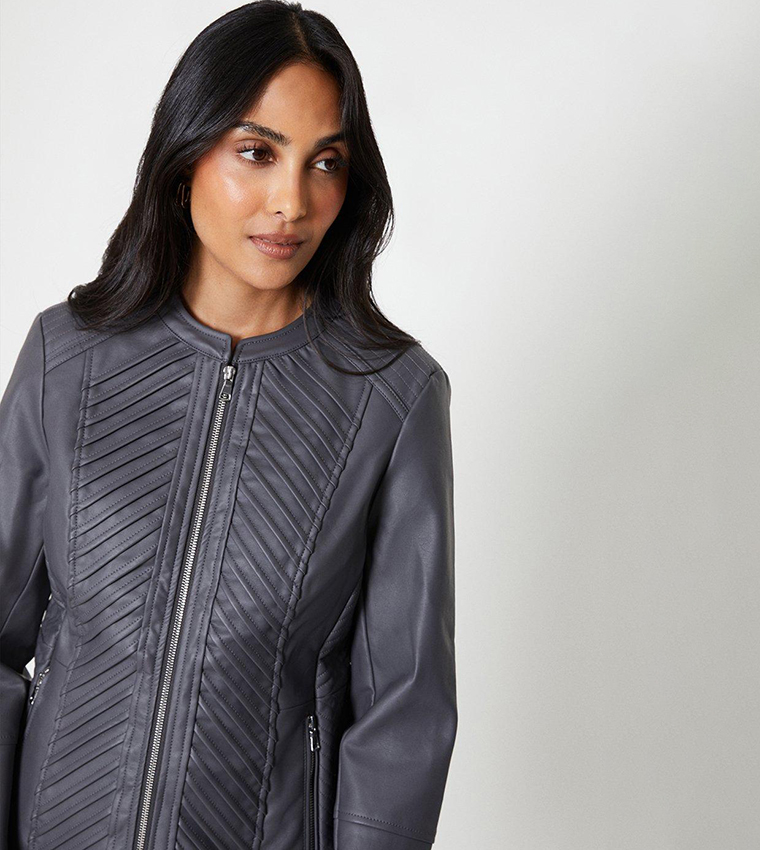 Wallis grey sale biker jacket