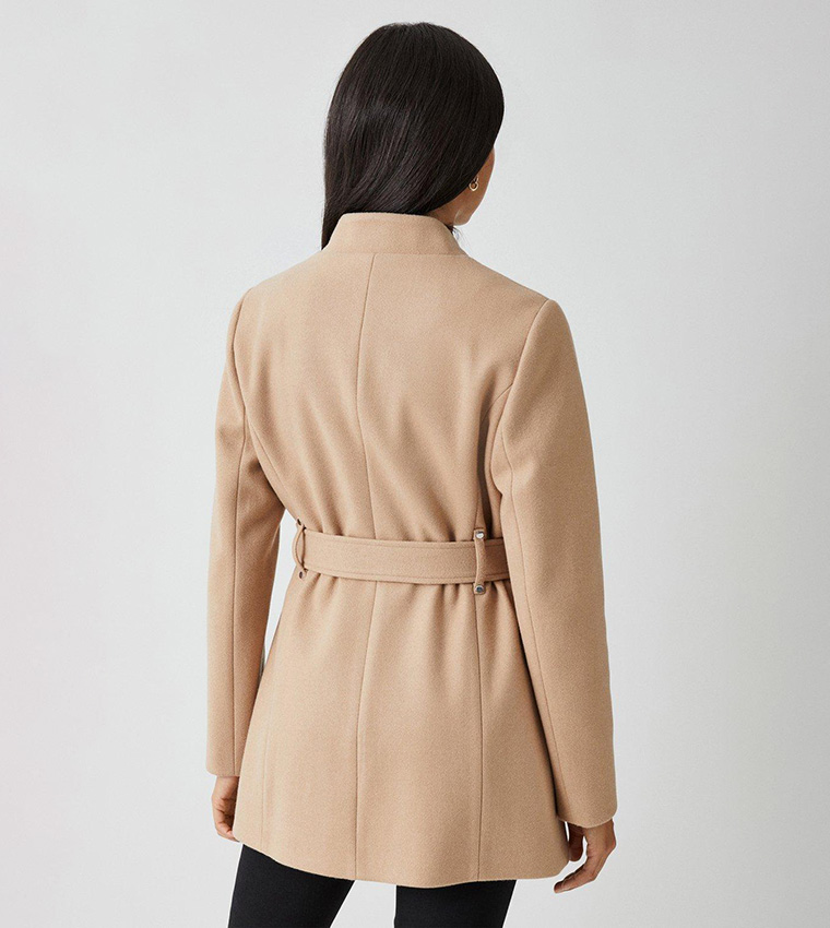 Belted Short Wrap Pea Coat - Ready-to-Wear 1A99KE