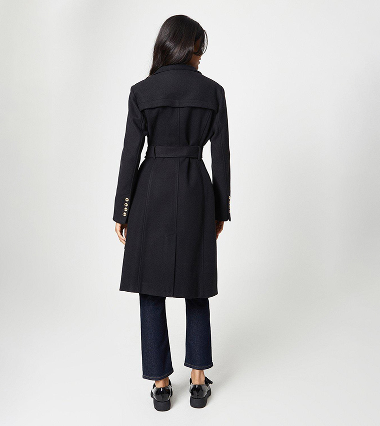 Wallis petite black clearance coat