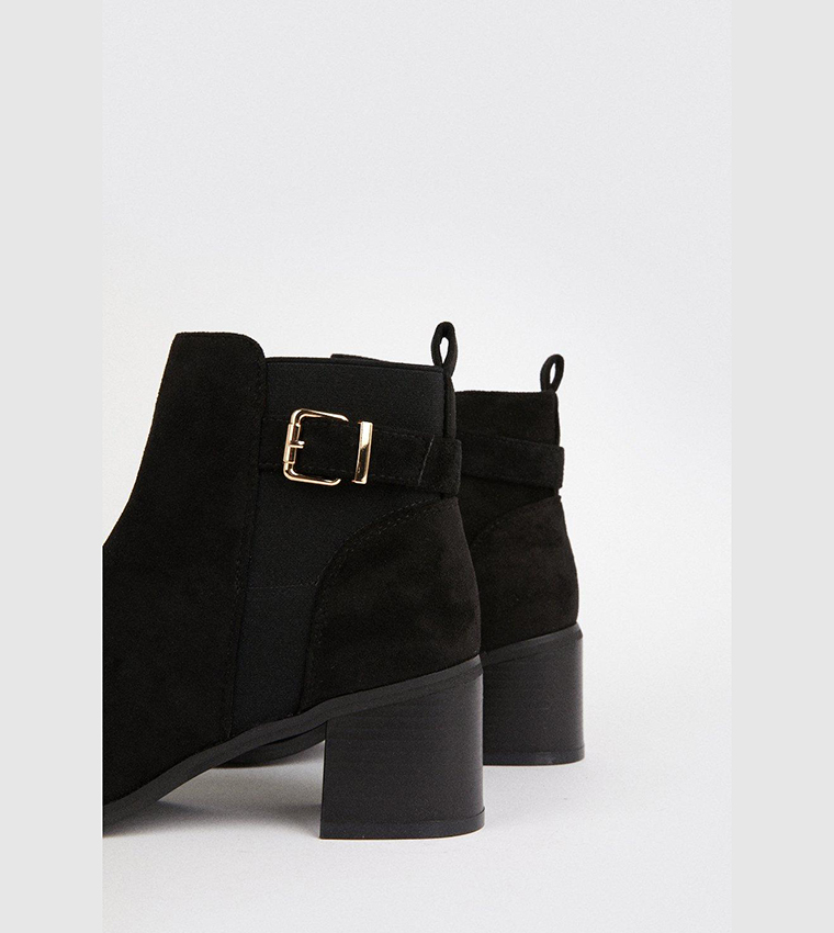wallis black ankle boots