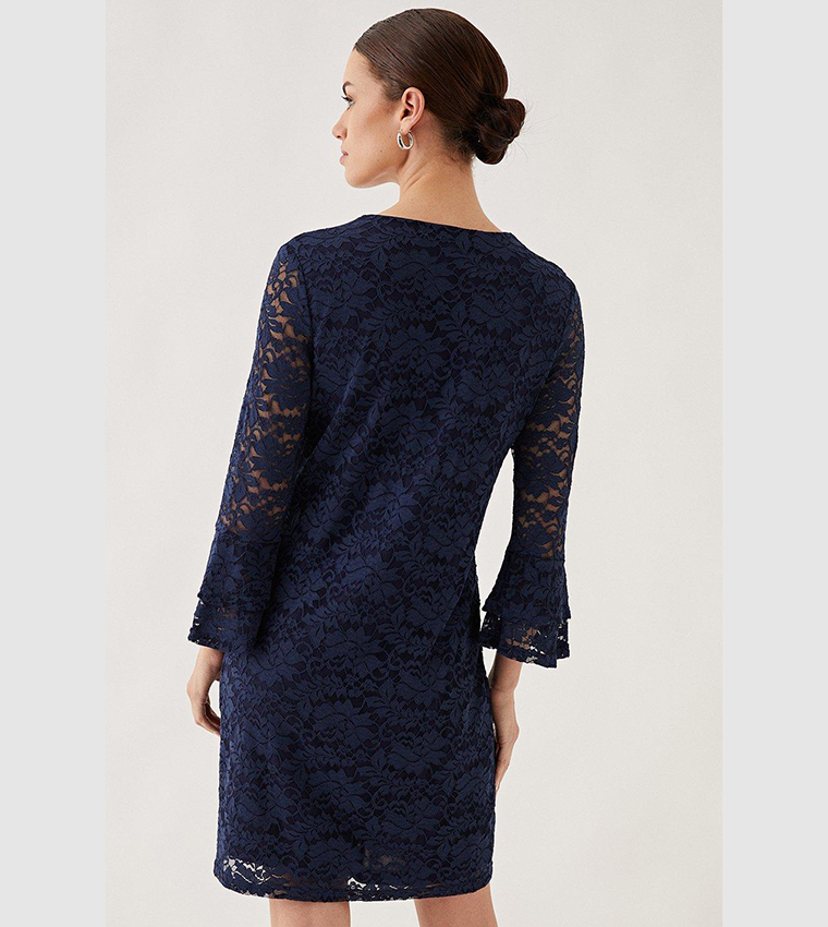 Wallis navy lace shift 2024 dress