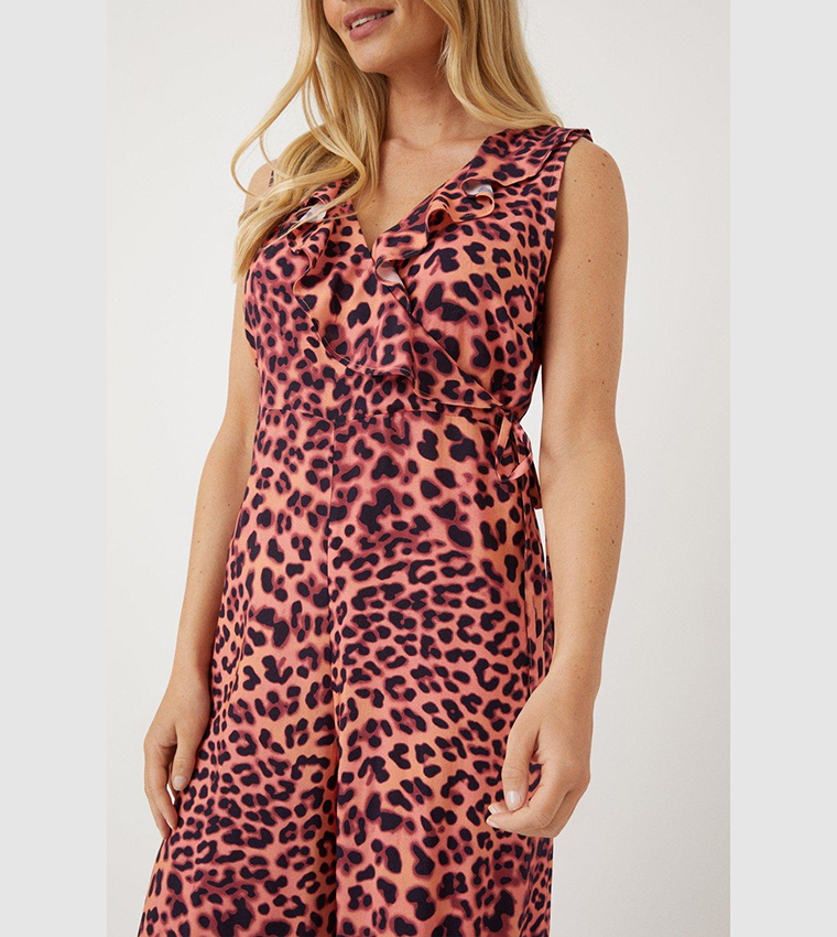 Wallis animal print jumpsuit hotsell