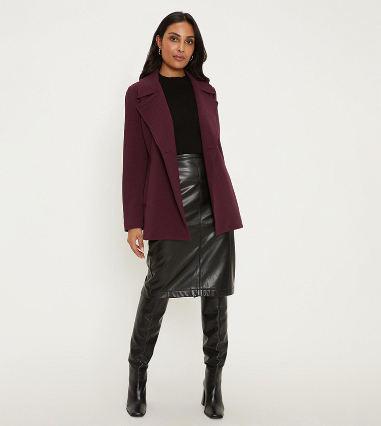 berry wrap coat