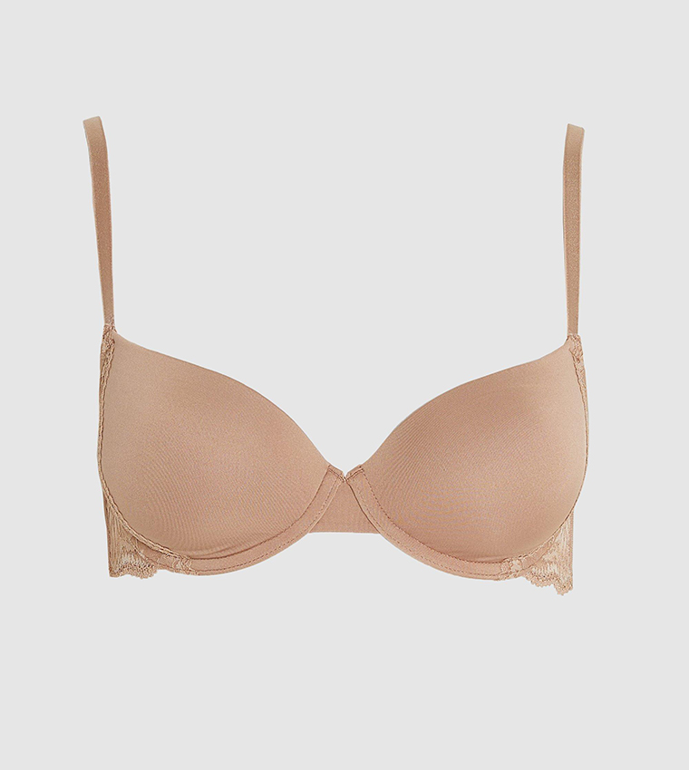 Buy Wallis Gorgeous Smooth Lace Bra In Beige | 6thStreet UAE