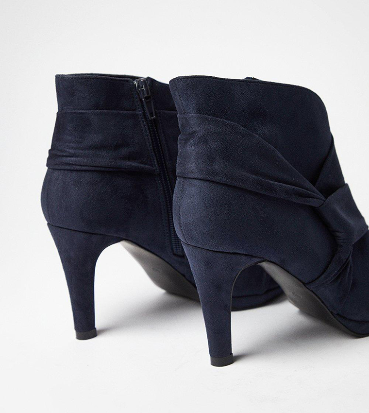 Buy Wallis Aubrey Platform Side Twist Ankle Boots In Navy 6thStreet Oman