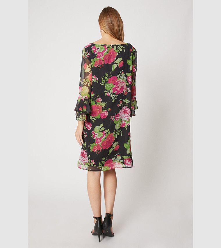 Wallis pink 2024 floral shift dress