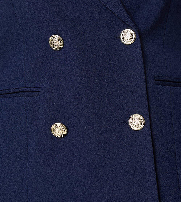 Buy Wallis Premium Ponte Military Blazer In Navy | 6thStreet UAE