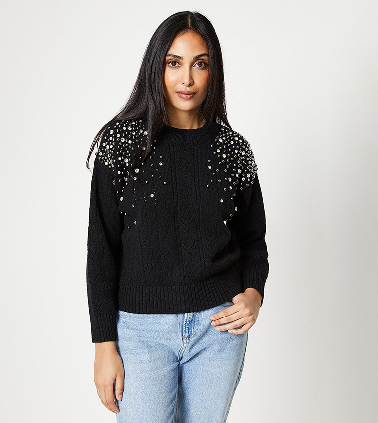 Wallis black sale jumper