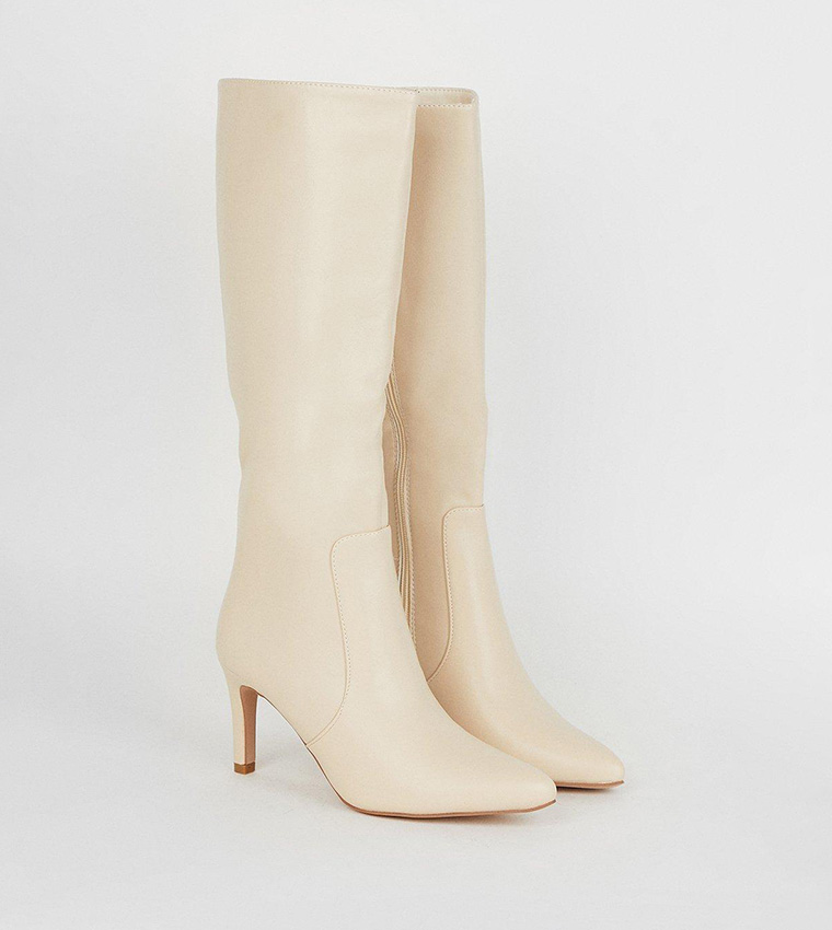 Buy Wallis Holland Medium Heel Stiletto Heel Pointed Knee Boots In ...