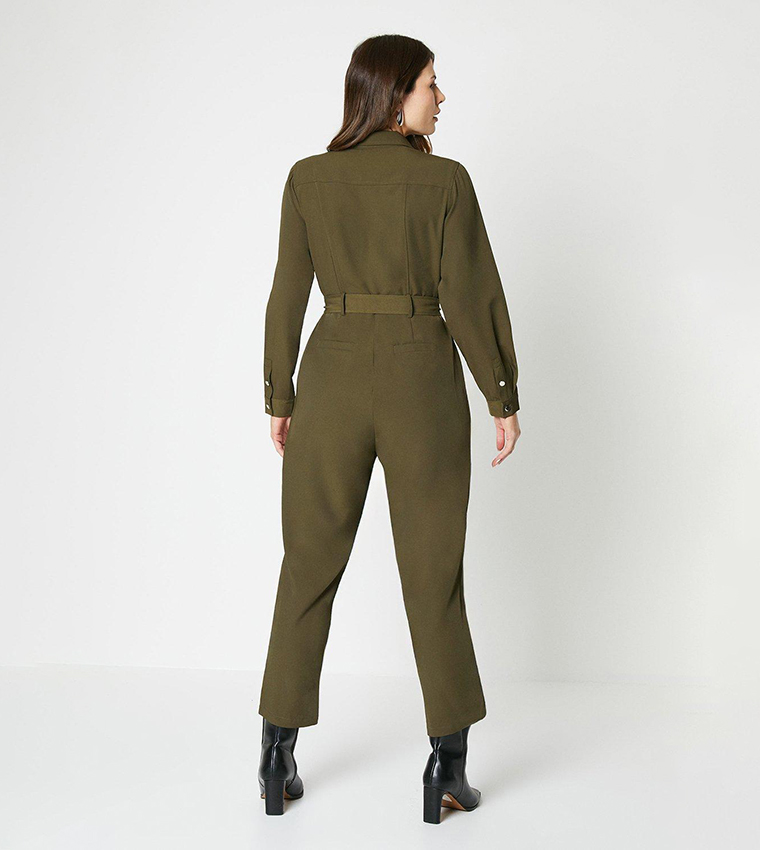 Wallis hot sale khaki jumpsuit