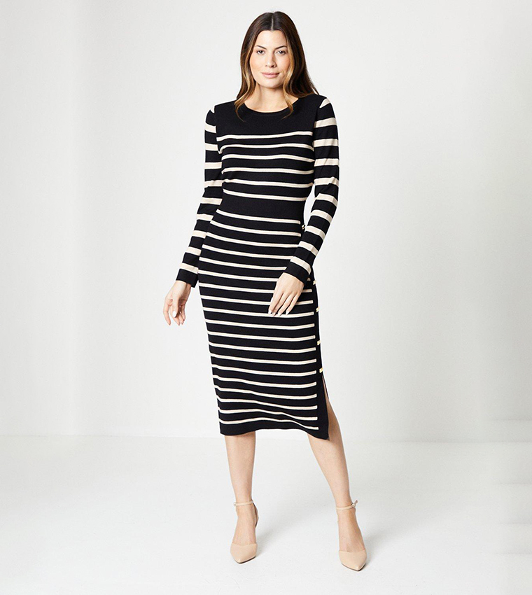 Wallis striped hot sale dress