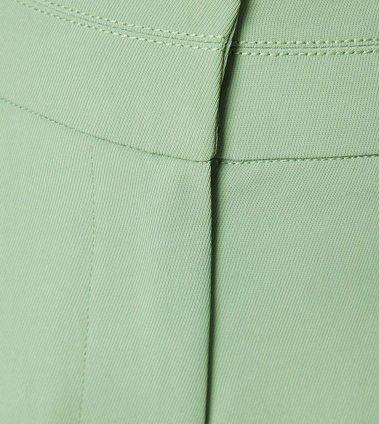 Petite Seam Detail Wide Leg Trousers