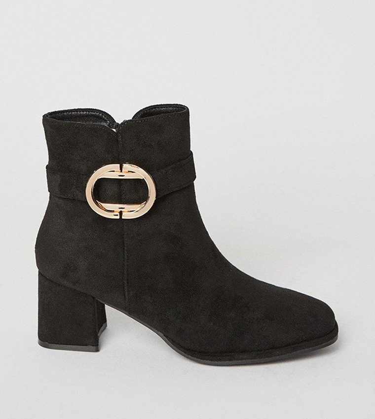 wallis black ankle boots