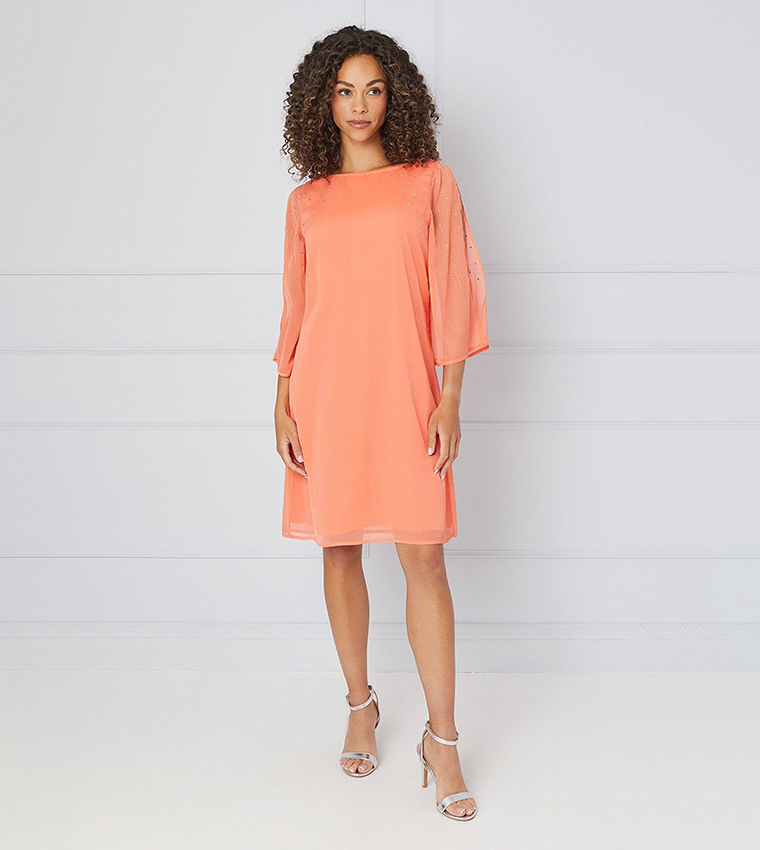 Wallis orange dress hot sale