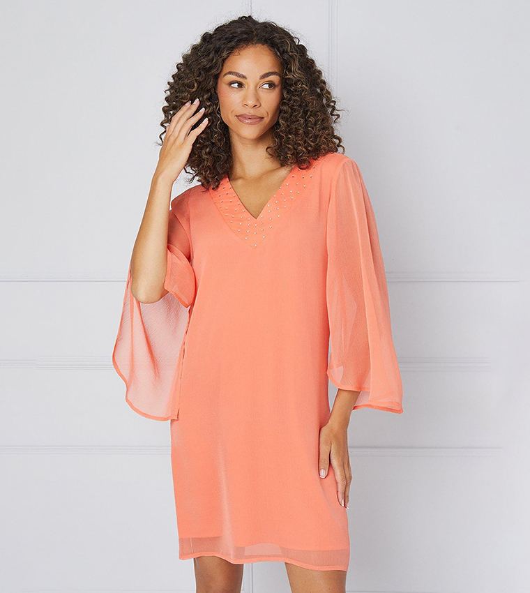 Wallis orange dress hot sale