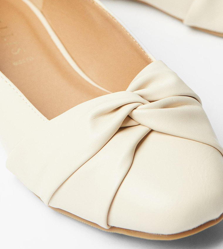 Petunia Wide Fit Twist Knot Front Ballerinas