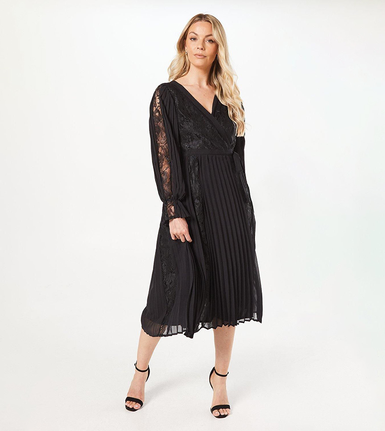 wallis black lace dress Black Wallis Lace Midi Dress