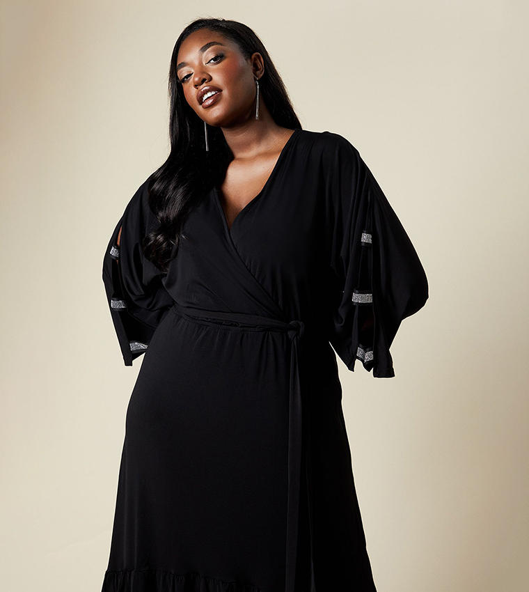 Plus Size Yumi Curves Size Guide Maxi Dress Plus Size Sequin