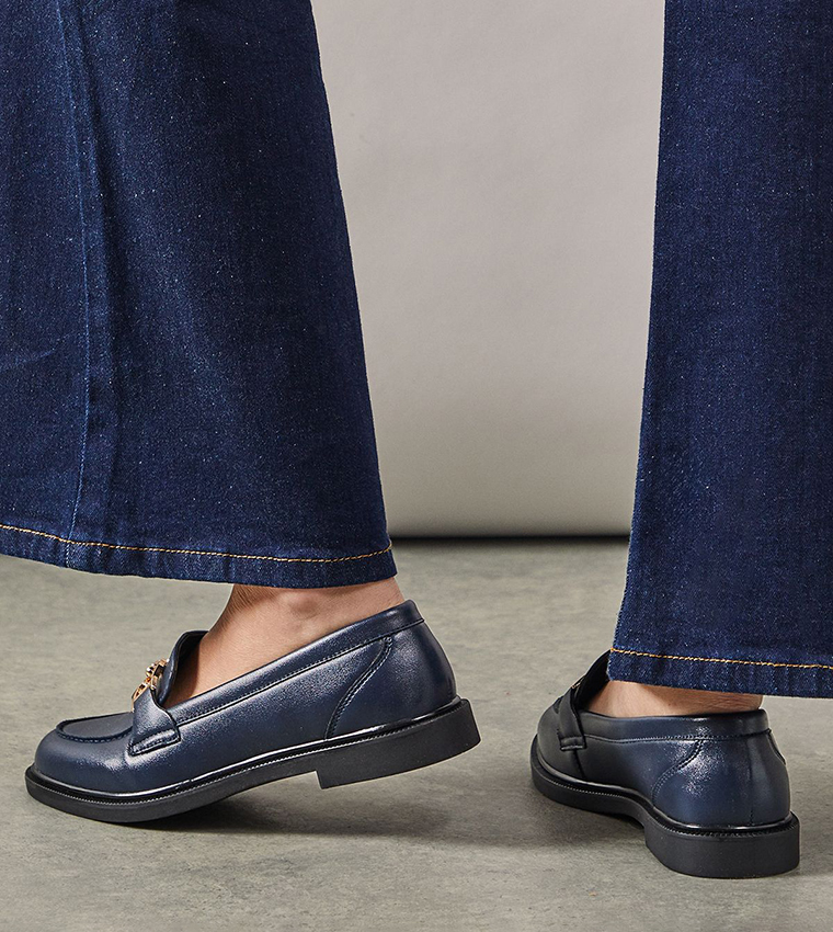 Lineka Metal Snaffle Smart Loafers