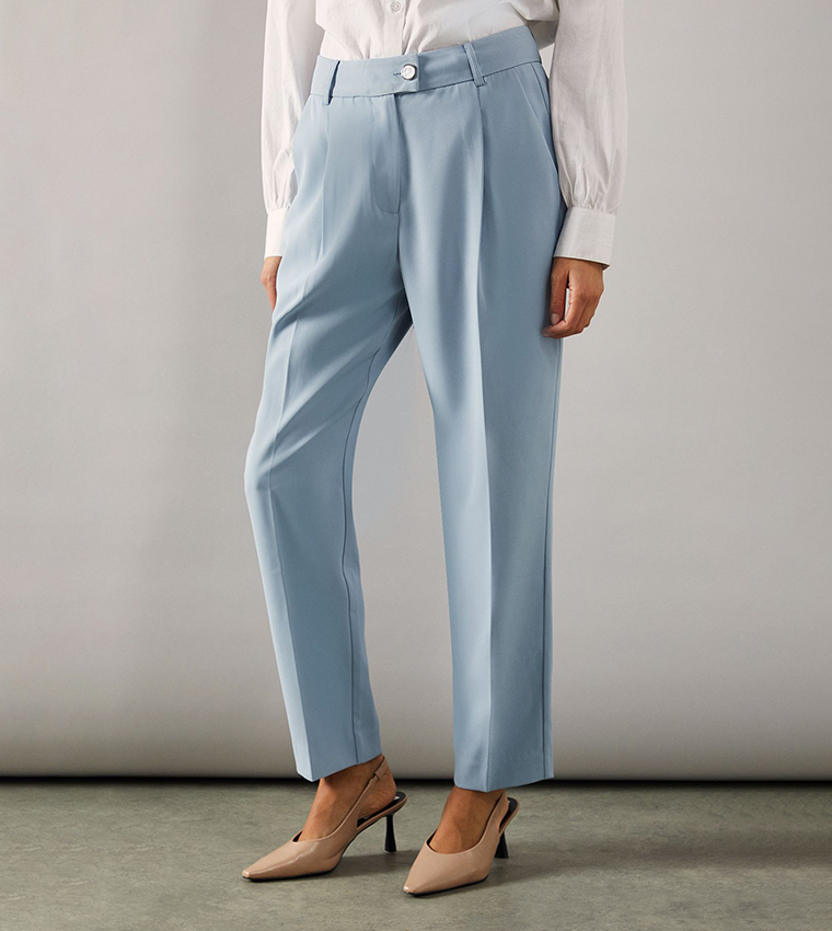 Horn Button Tapered Fit Trousers